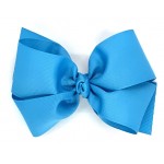 Blue (Turquoise) Grosgrain Bow - 6 Inch